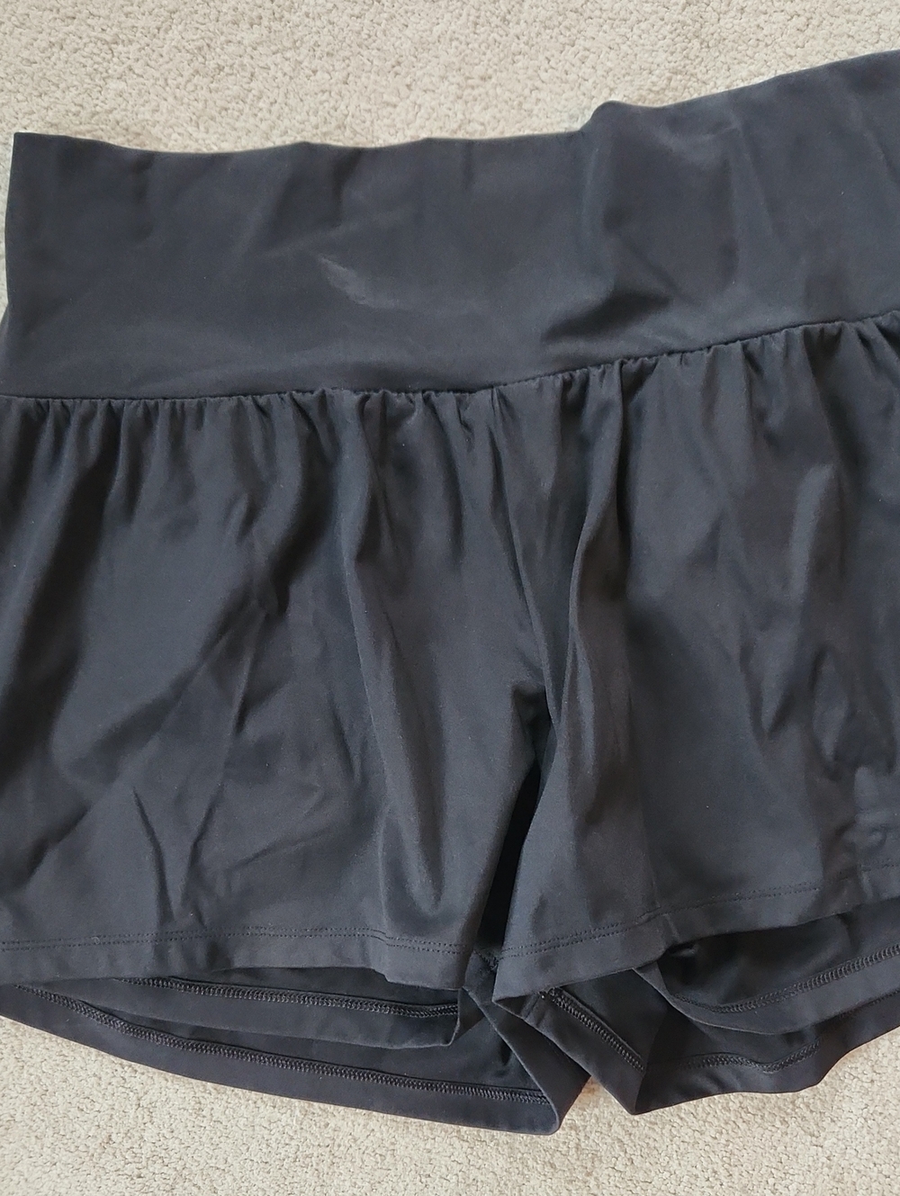 Halara Black Shorts with Biker Shorts Athletic Yoga Running - XL